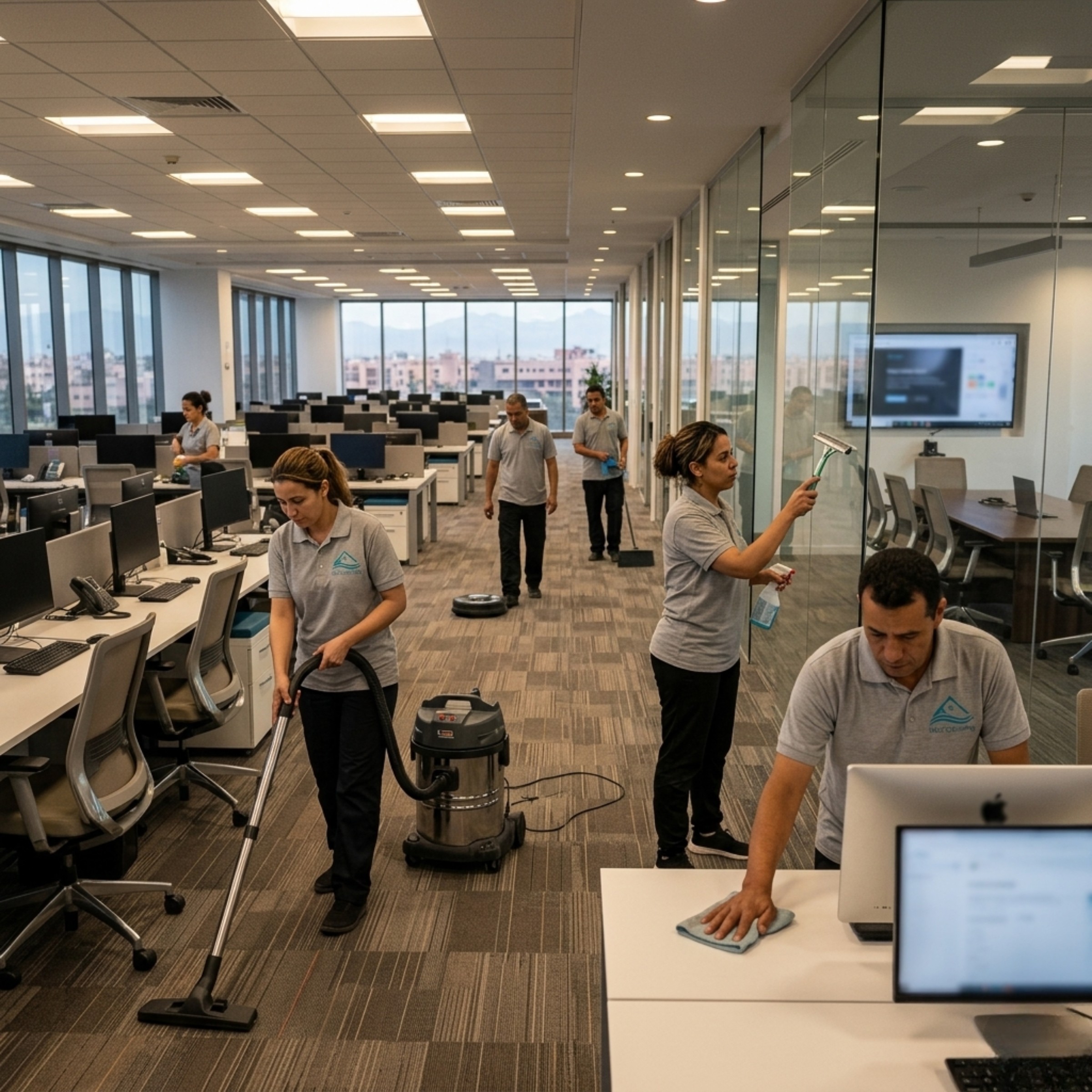 Kantoorruimtes schoonmaak